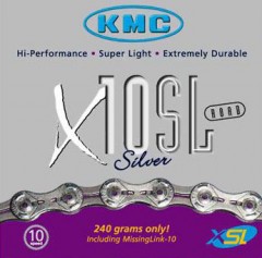 kmc x10 sl silver - 10 Speed Chain